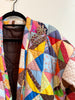 Bull, heart and Banana Leaves Quilted Caftan