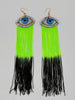 Velvet Eye Earrings with Swarovski Crystals (Multiple Color Choices)
