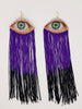 Velvet Applique Earrings (Multiple Color Options)