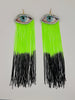 Velvet Eye Earrings with Swarovski Crystals (Multiple Color Choices)