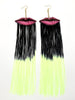 Velvet Lip Earrings with 8" Fringe (Multiple Color Options)