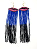Velvet Lip Earrings with 8" Fringe (Multiple Color Options)