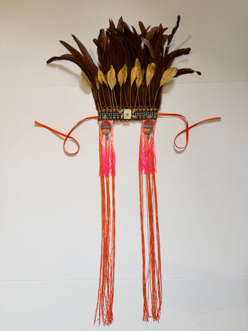 Brown  Tie Around Headdress