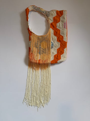 Orange Quilted Carnival Bag