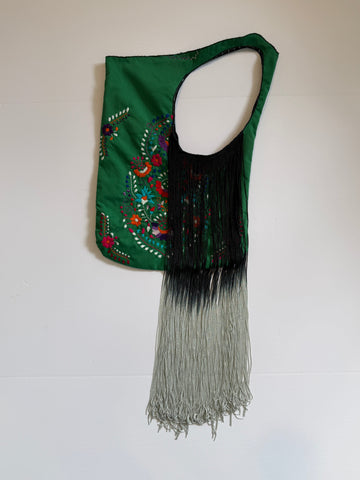 Green Embroidered Carnival Bag