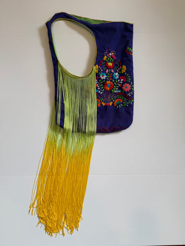 Purple Brocade Carnival Bag