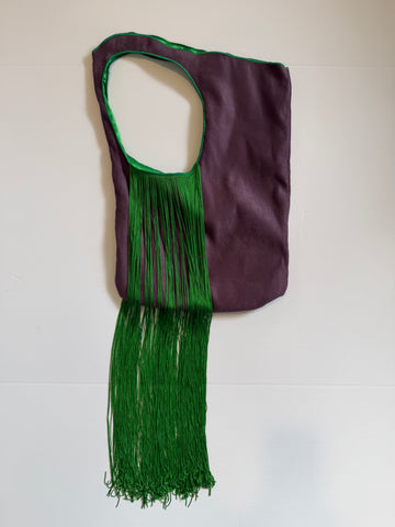 Purple Suede Carnival Bag