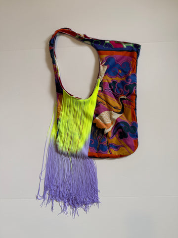 Cranes and Tie Dyed Carnival Bag