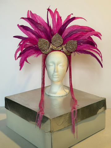 Fuchsia Headband Headdress