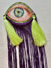 Purple Ombre Fringe Eye Brooch/Ornament