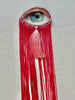 Pink Ombre Fringe Eye Brooch/Ornament