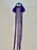 Purple Ombre Fringe Eye Brooch/Ornament