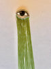 Green Ombre Fringe Eye Brooch/Ornament