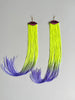 Velvet Lip Earrings 18"-24" Fringe (Click for Multiple Color Options)