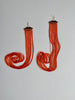Velvet Lip Earrings 18"-24" Fringe (Click for Multiple Color Options)