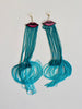 Velvet Lip Earrings 18"-24" Fringe (Click for Multiple Color Options)