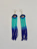 Velvet Lip Earrings with 8" Fringe (Multiple Color Options)