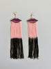 Velvet Lip Earrings with 8" Fringe (Multiple Color Options)