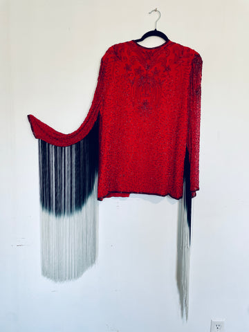 Red Beaded Caftan