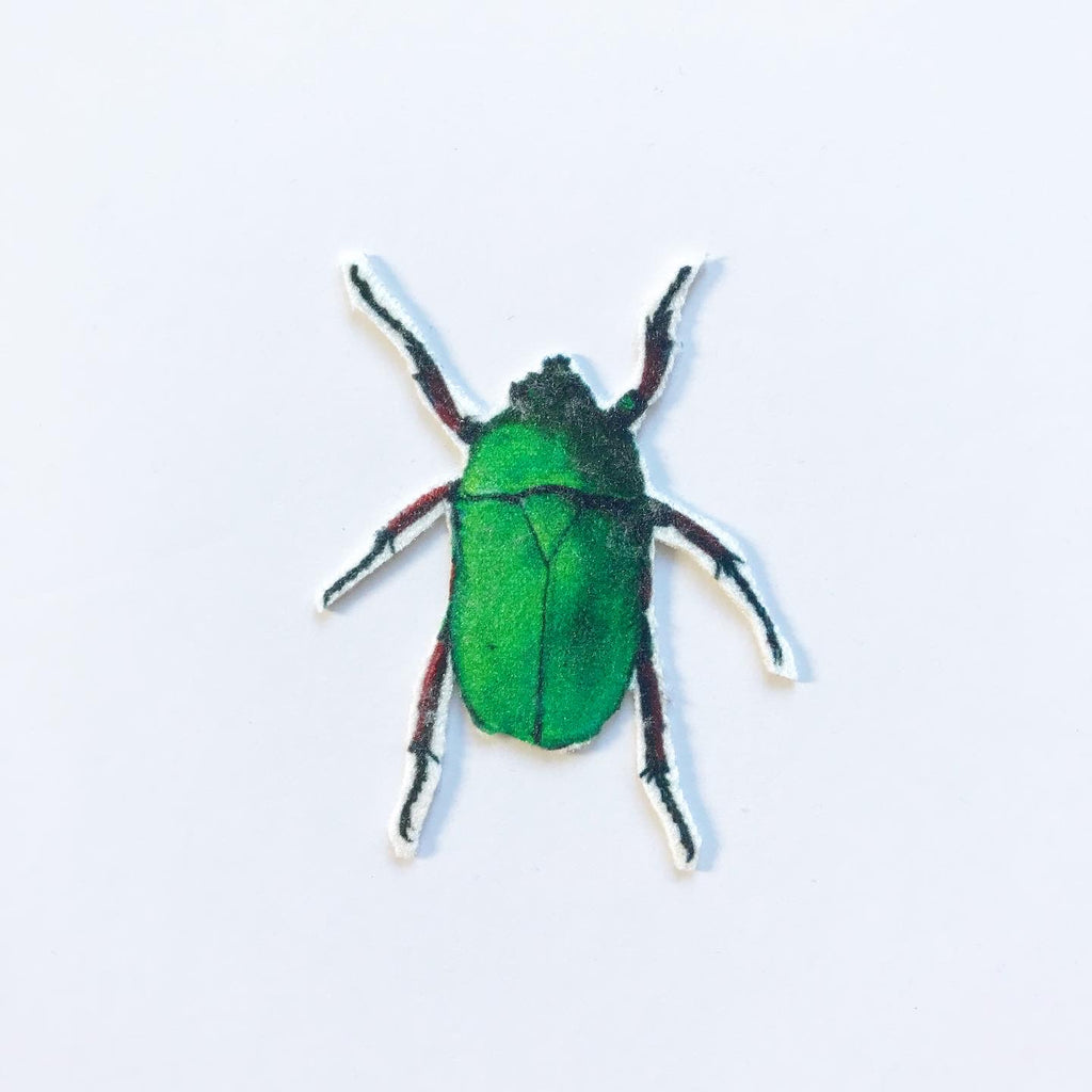 Green Beetle Appliqué