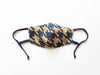 Houndstooth Brocade Face Mask with Straw Hole (Click for more color options!)