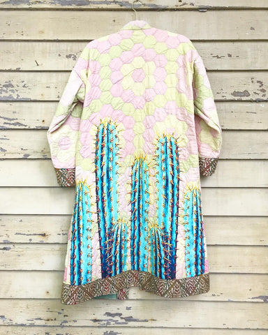 Quilted Cacti Caftan