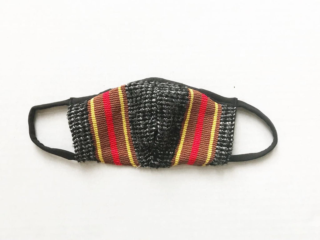 Wool Woven Face Mask with Straw Hole