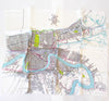 New Orleans Map Silk Scarf