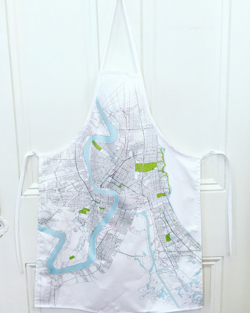 New Orleans Map Apron