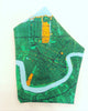 New Orleans Map Silk Pocket Squares