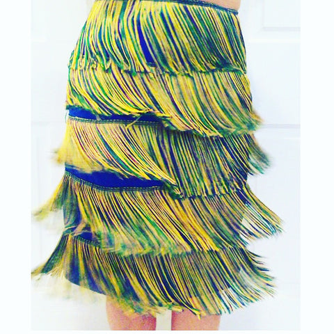 Mardi Gras Fringe Skirt